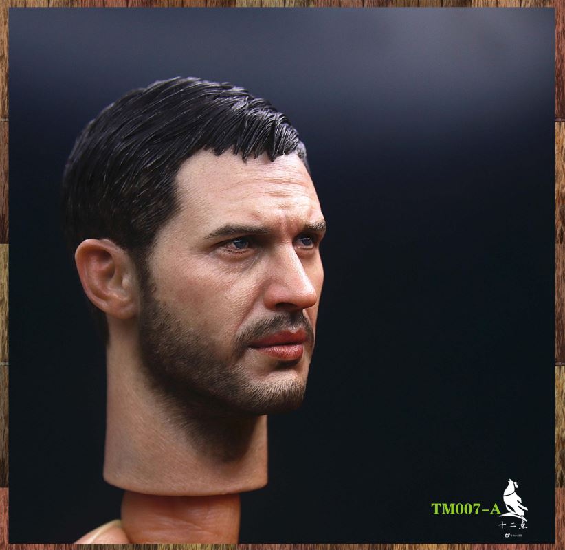European and American tough guy head carving 1/6