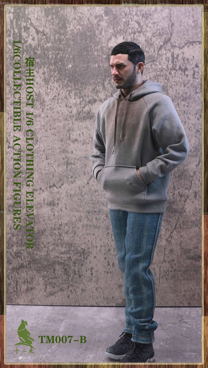European and American tough guy head carving 1/6