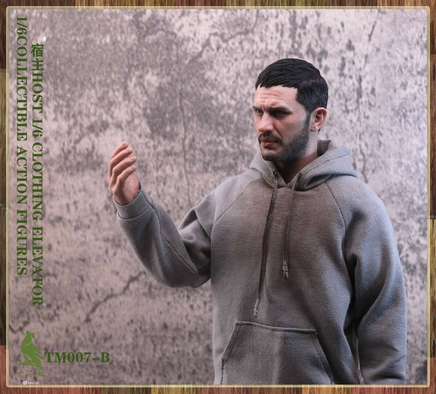 European and American tough guy head carving 1/6