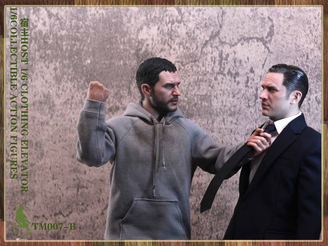 European and American tough guy head carving 1/6