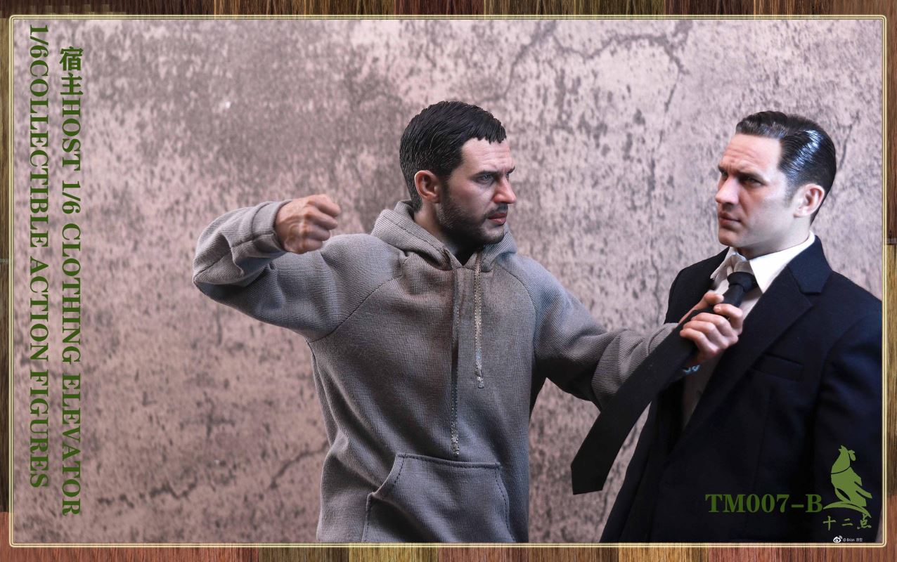 European and American tough guy head carving 1/6