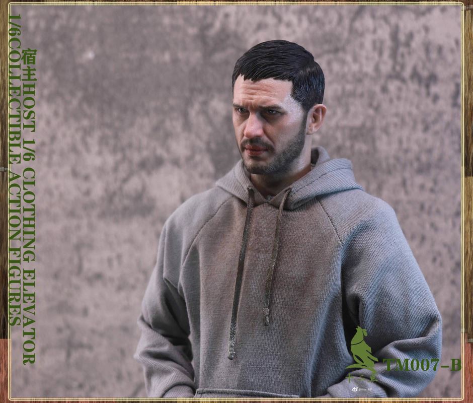 European and American tough guy head carving 1/6