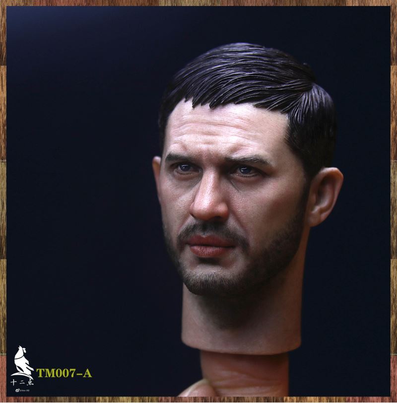 European and American tough guy head carving 1/6