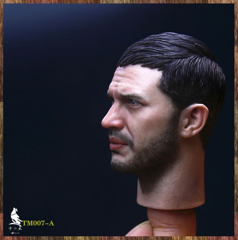 European and American tough guy head carving 1/6