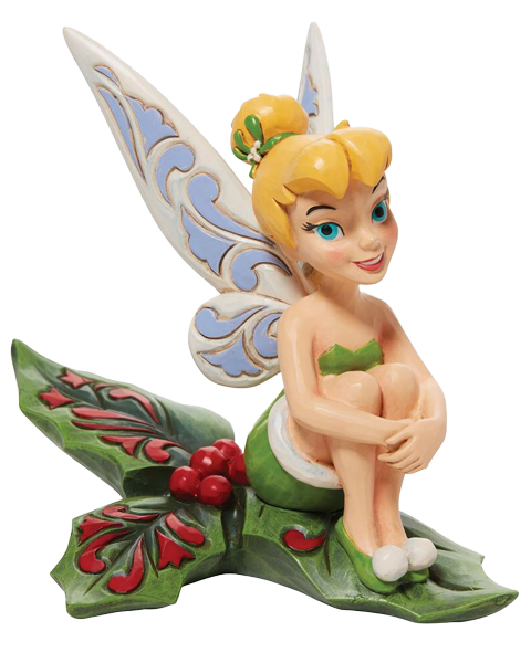 Tinkerbell Sitting on Holly