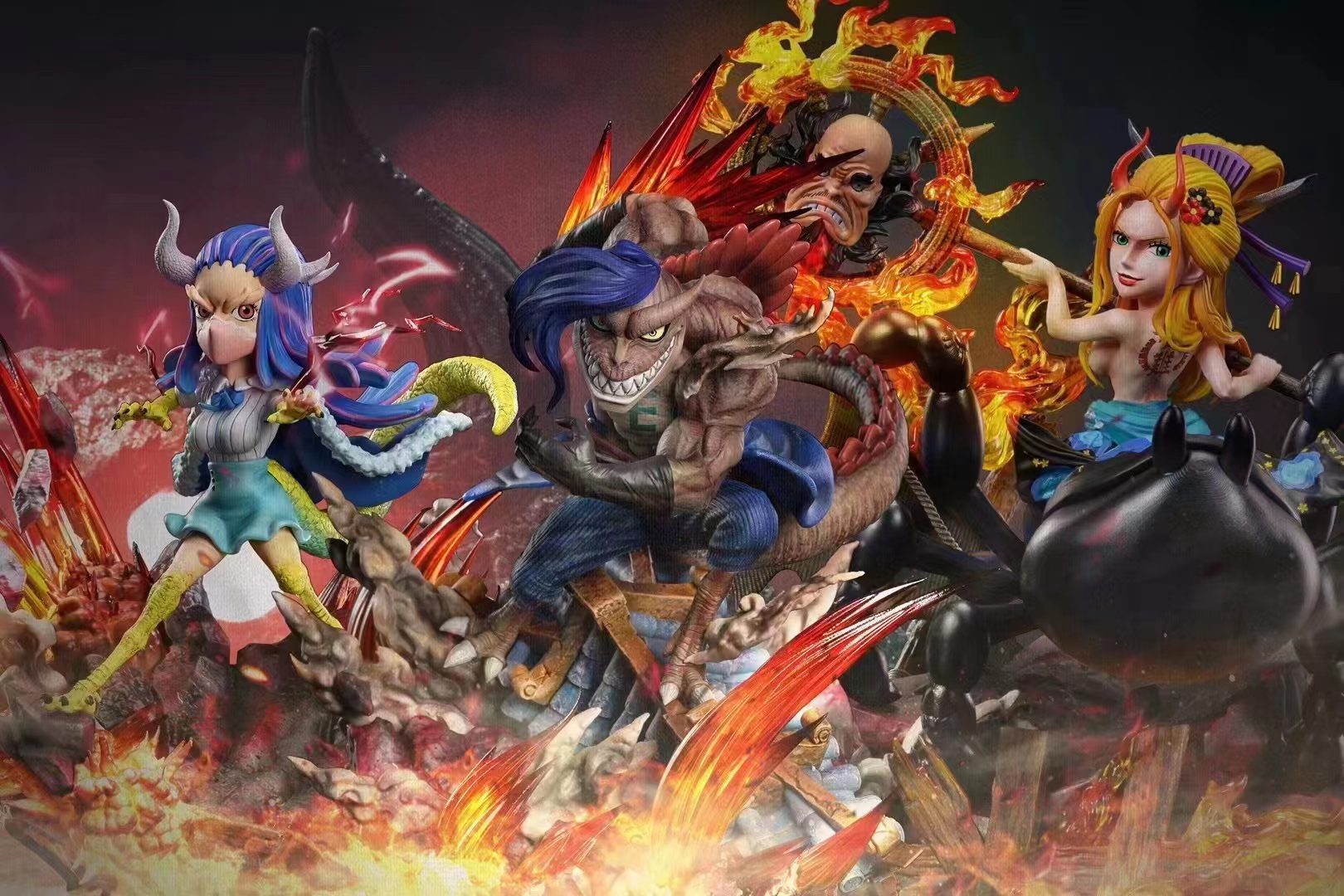 Onigashima Battle 3 Uruti & Page One & Black Maria