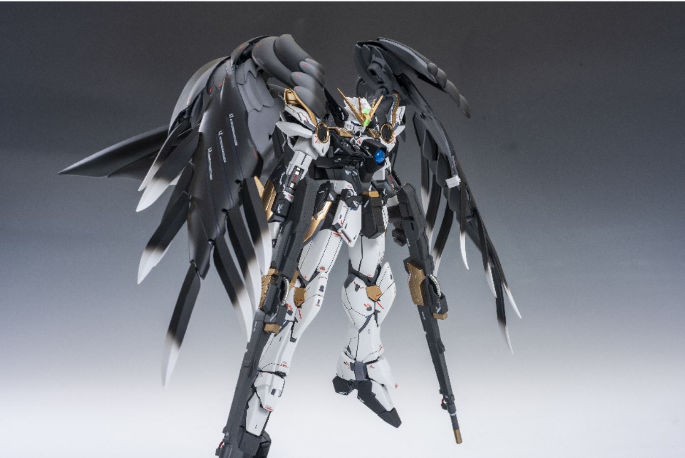 Bandai MG Wing Gundam Zero [Re colored Black Swan ver.]