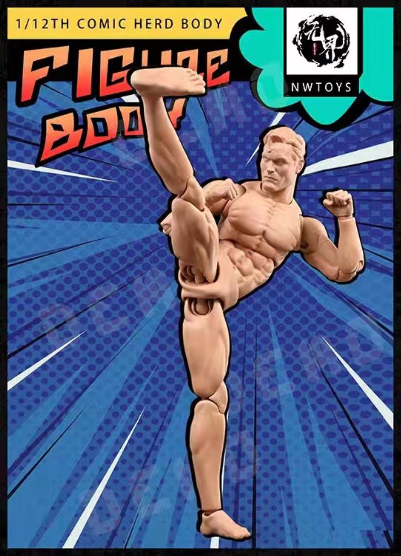 super movable and strong man doll body 1/12