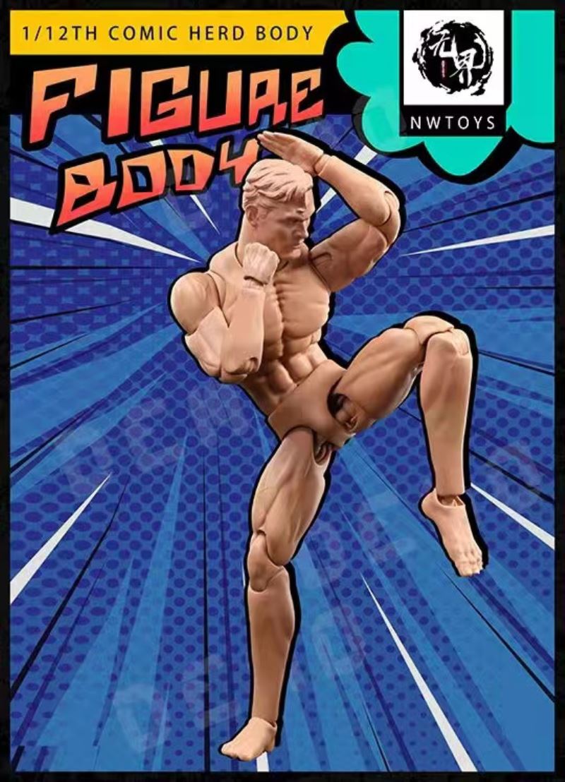 super movable and strong man doll body 1/12