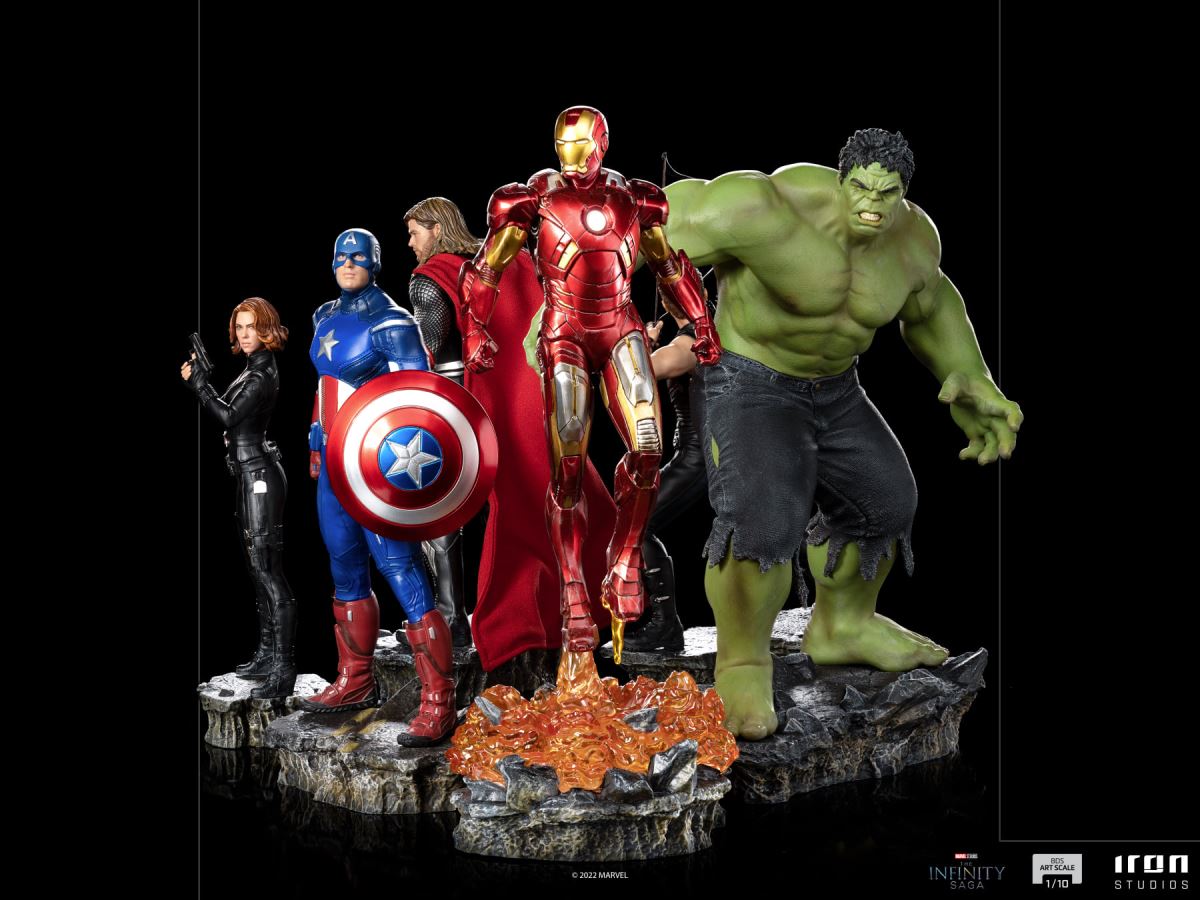 Marvel Infinity Legends Avengers - Captain America/Iron Man/Black Widow/Hawkeye/Thor/Hulk 1/10