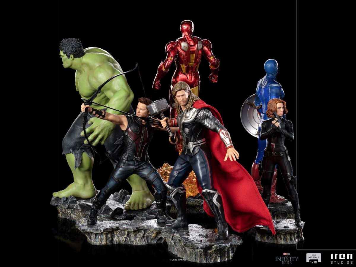Marvel Infinity Legends Avengers - Captain America/Iron Man/Black Widow/Hawkeye/Thor/Hulk 1/10