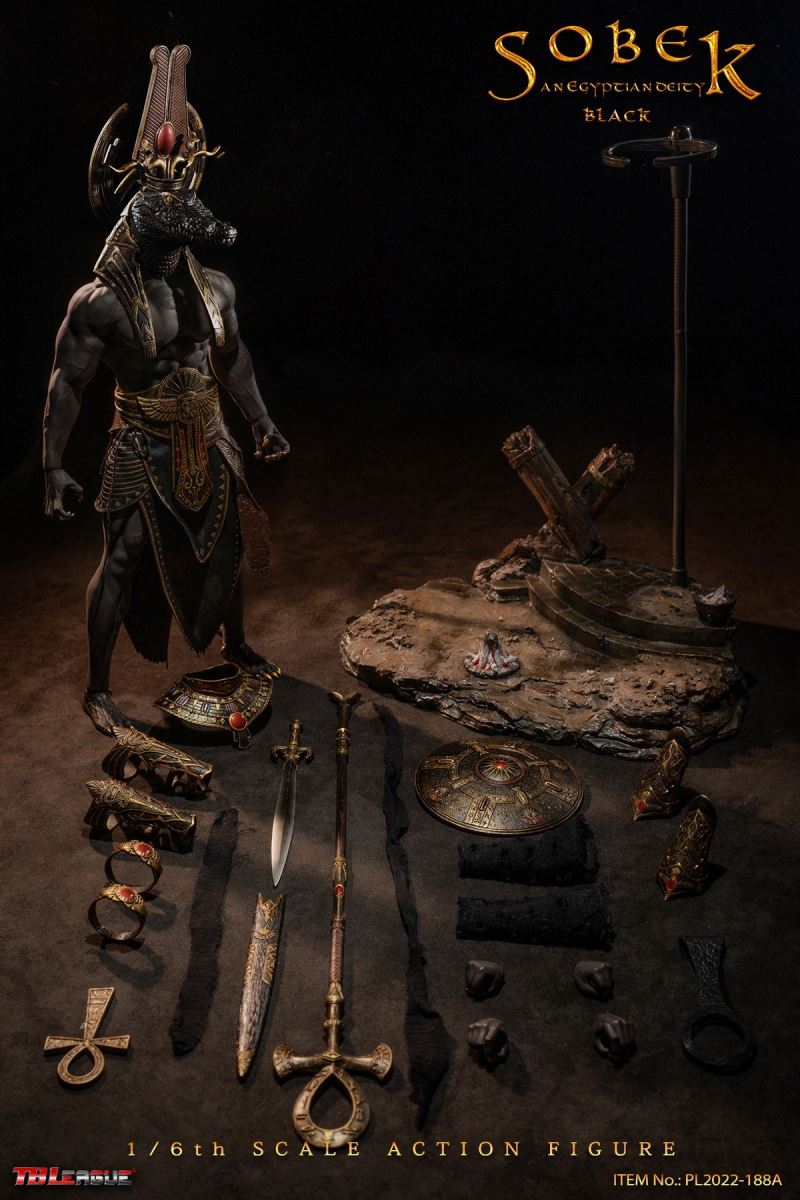 Ancient Egyptian Gods - Sobek Black/White (PL2022-188A/B) 1/6