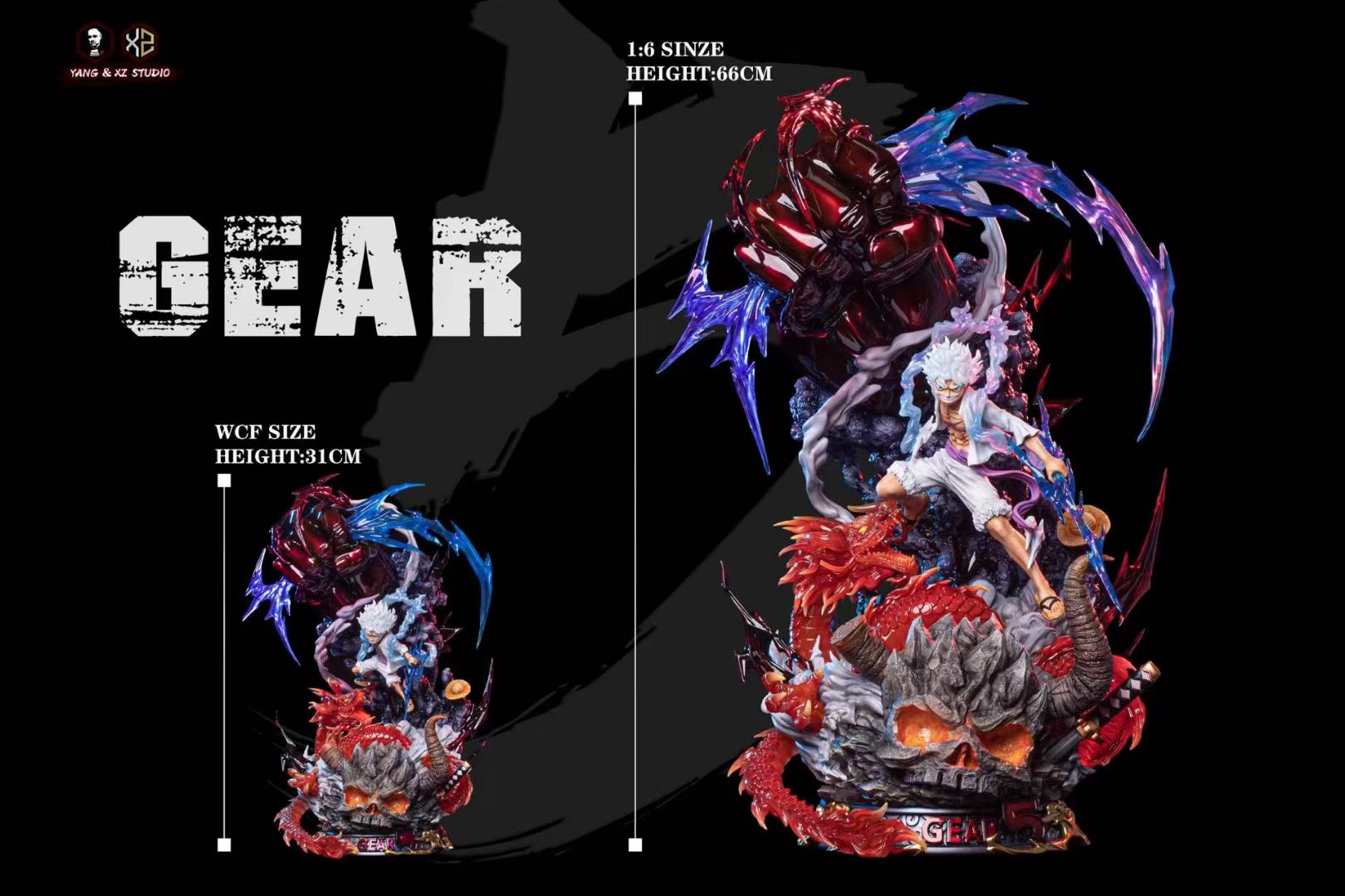 Luffy Gear 5 Sun God Nika - One Piece