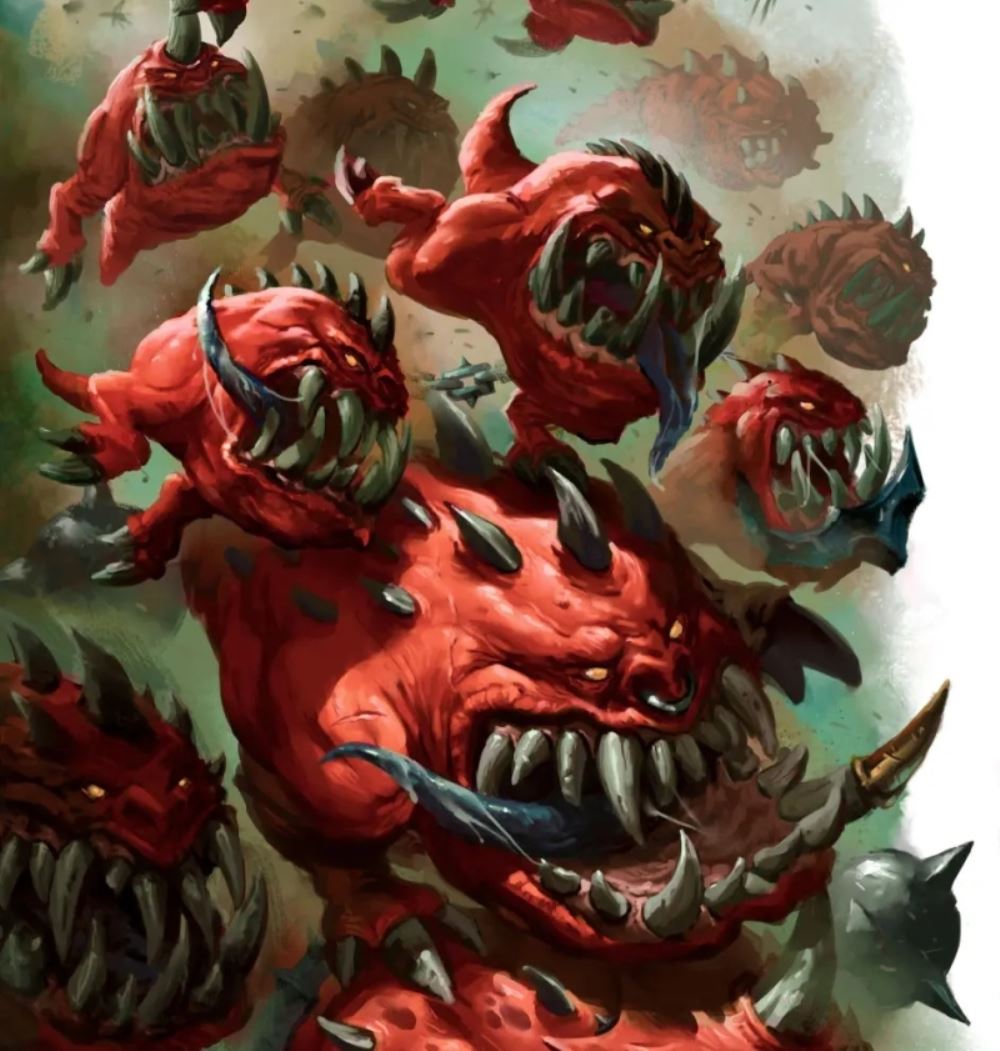 Warhammer 40000 Orks Squighog Nob on Smasha Squig