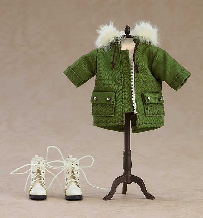 Nendoroid Doll Warm Set Boots & Duffle Coat & Mod Coat (Khaki / Black)