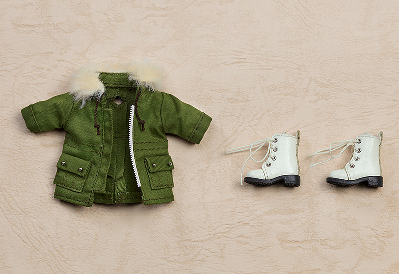 Nendoroid Doll Warm Set Boots & Duffle Coat & Mod Coat (Khaki / Black)