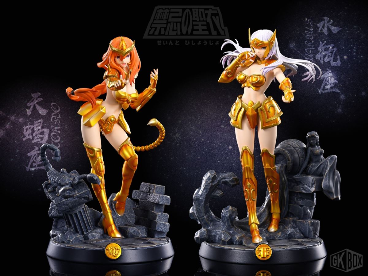 Scorpio and Aquarius Saint Seiya Girl