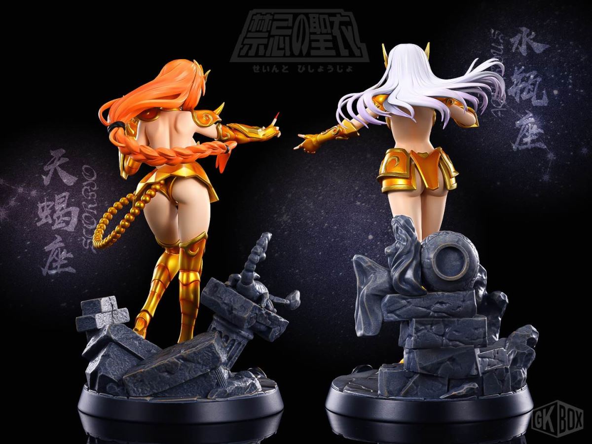 Scorpio and Aquarius Saint Seiya Girl