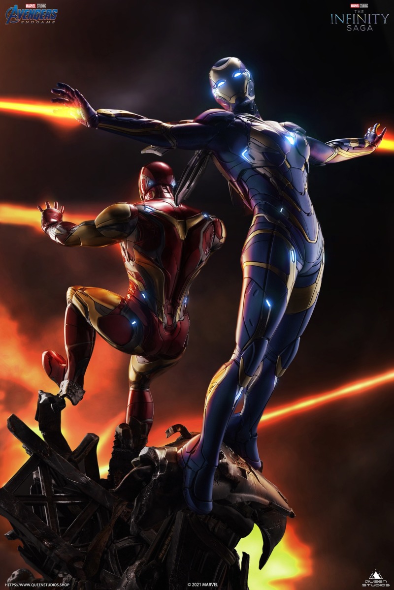 Iron Man Mark 85 & MK49 Rescue Armor (Avengers End Game)  1/4