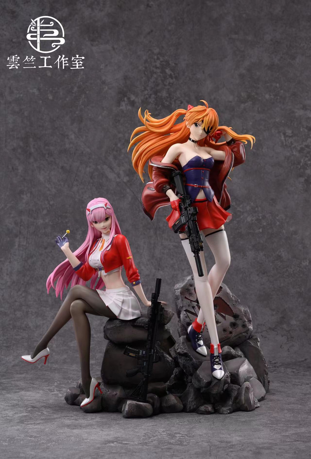Asuka Langley Sohryu & Zero Two - (EVA) Neon Genesis EVAngelion DARLING in the FRANXX 1/6