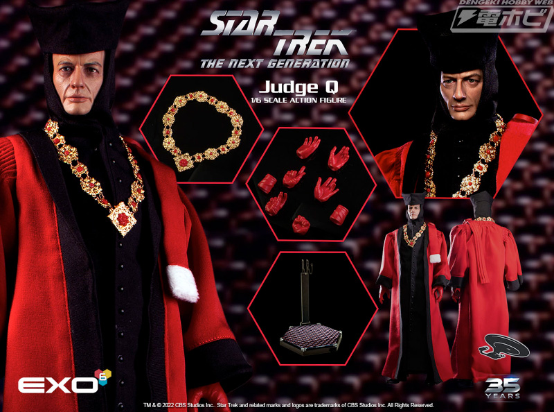 Hyper Realistic Action Figure New Star Trek Q 1/6
