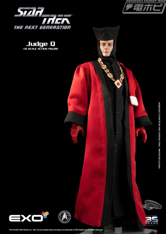 Hyper Realistic Action Figure New Star Trek Q 1/6