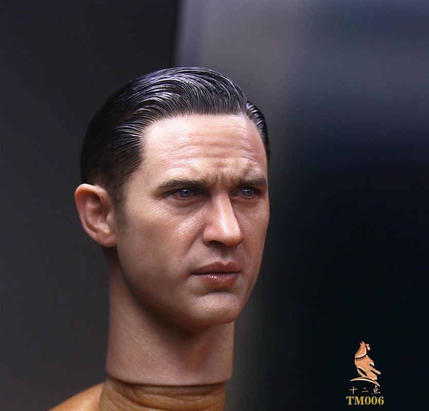 European and American Tough Guy Head Sculpture 1/6