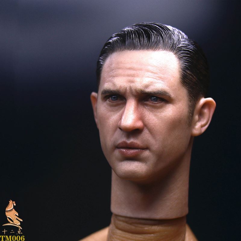 European and American Tough Guy Head Sculpture 1/6