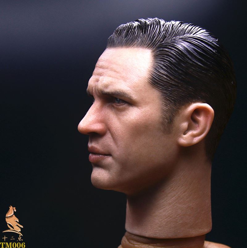 European and American Tough Guy Head Sculpture 1/6