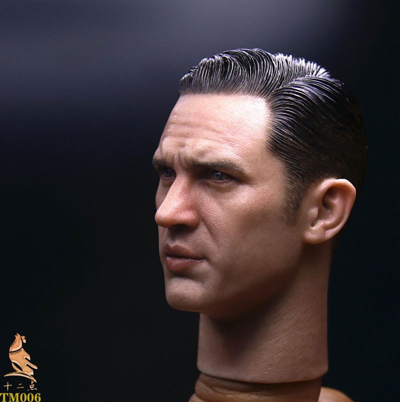 European and American Tough Guy Head Sculpture 1/6