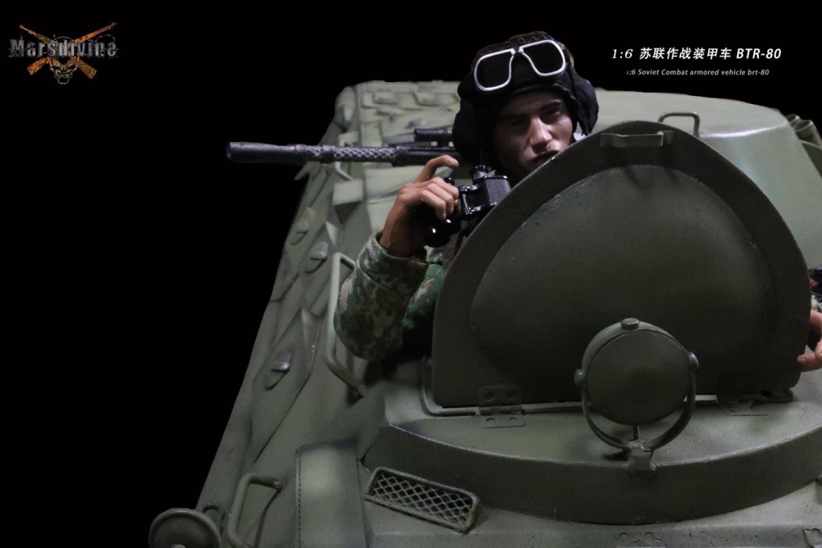Russian Army All-Metal BTR-80 Armored Vehicle 1/6