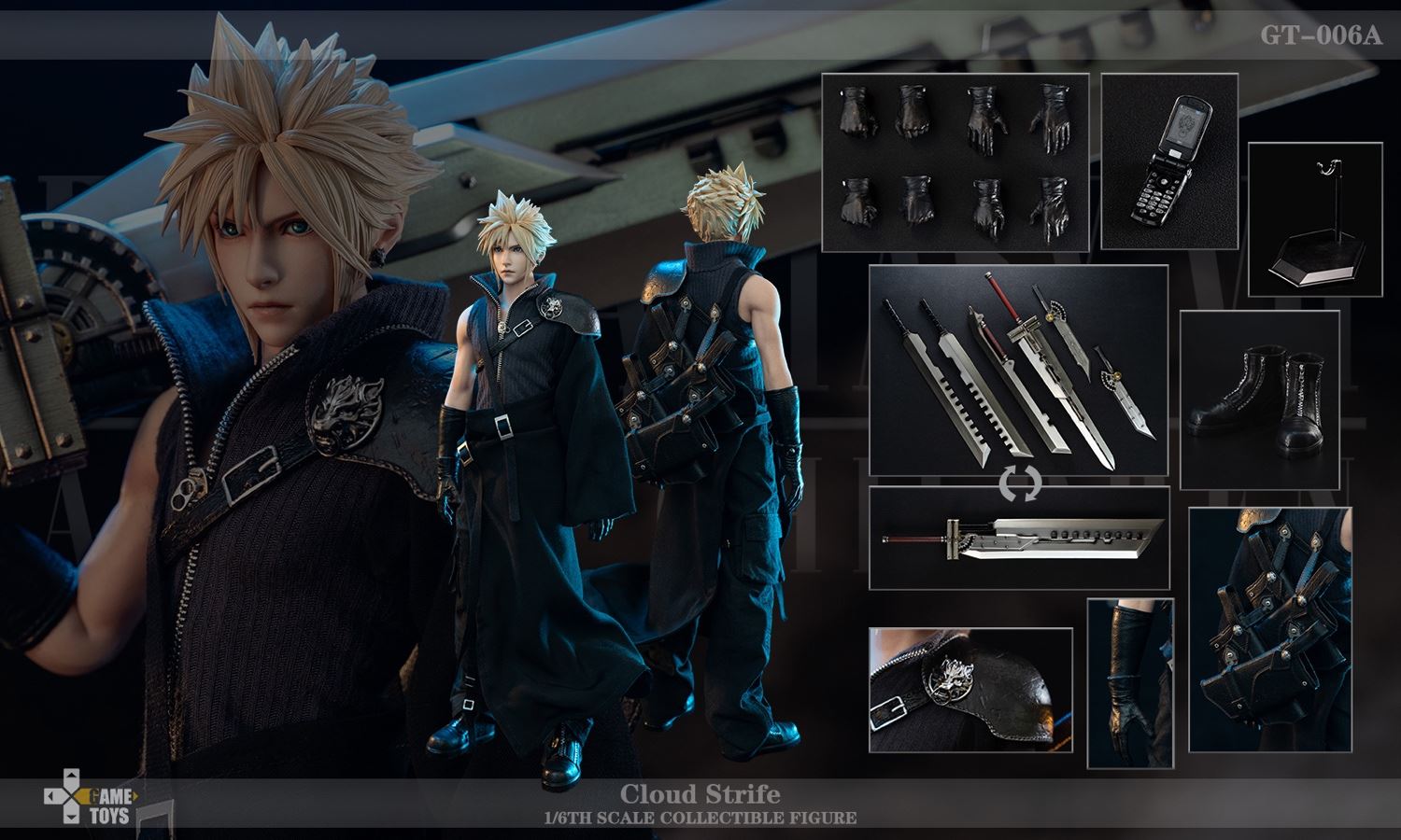 Cloud Strife Advent Children Ver & Fenrir [DX version]