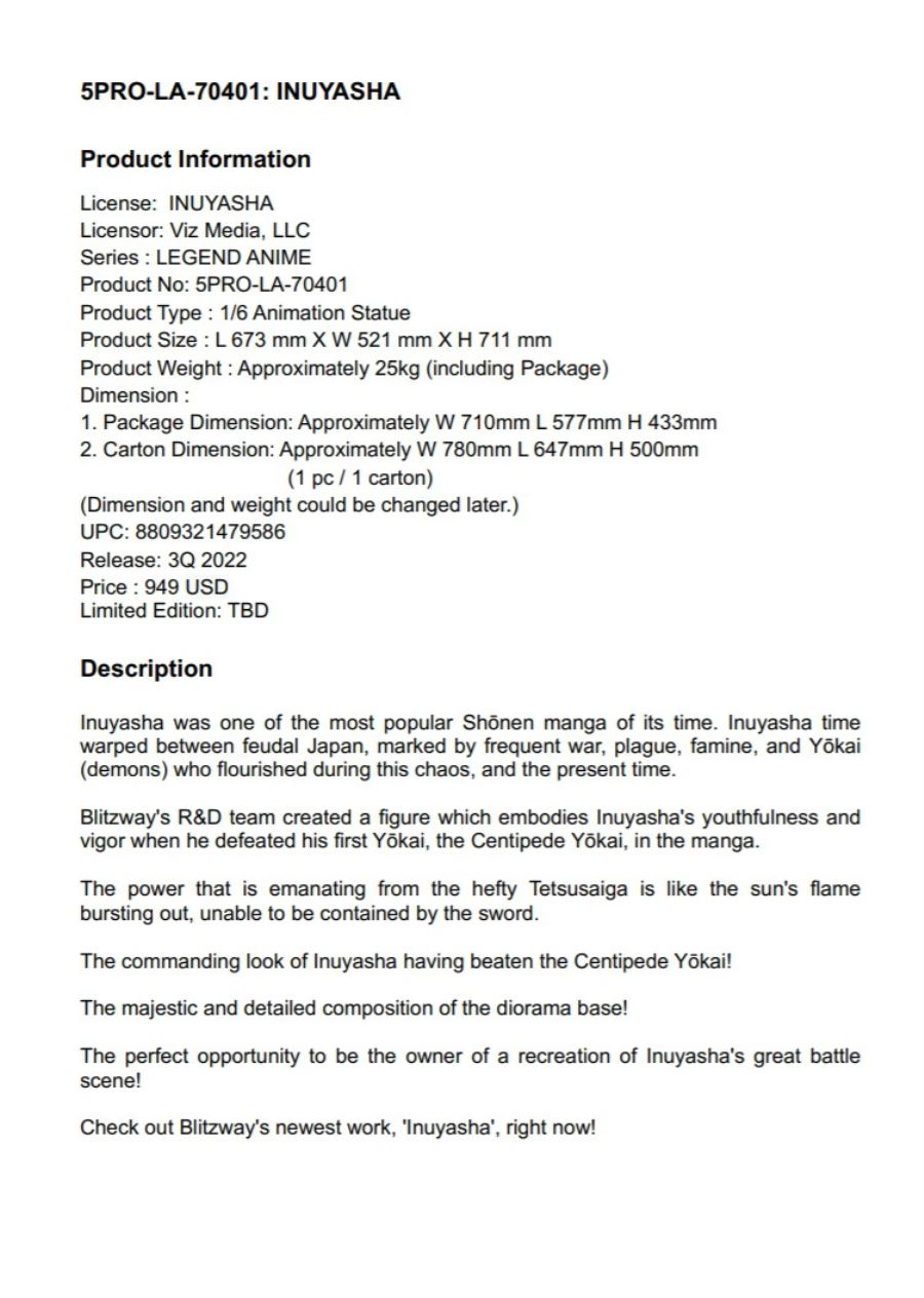 Inuyasha 1/6