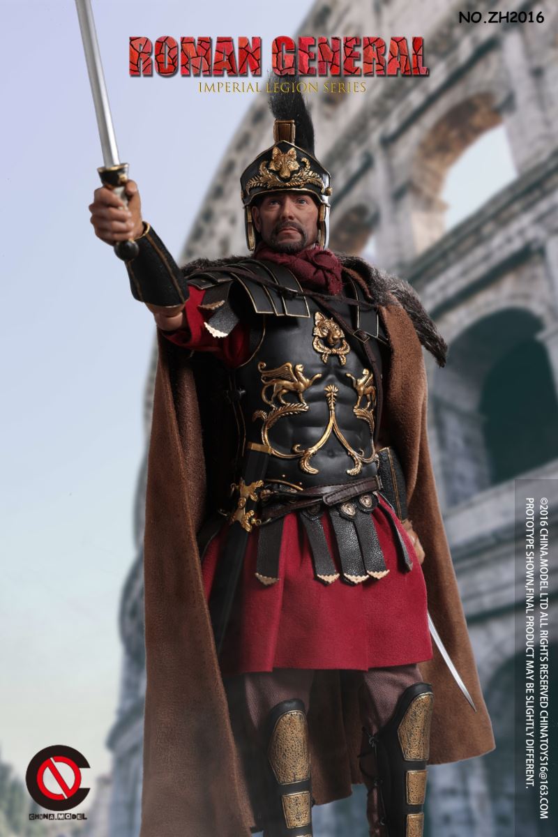 Black Gold Roman General/Roman Warrior/Arden Horse 1/6