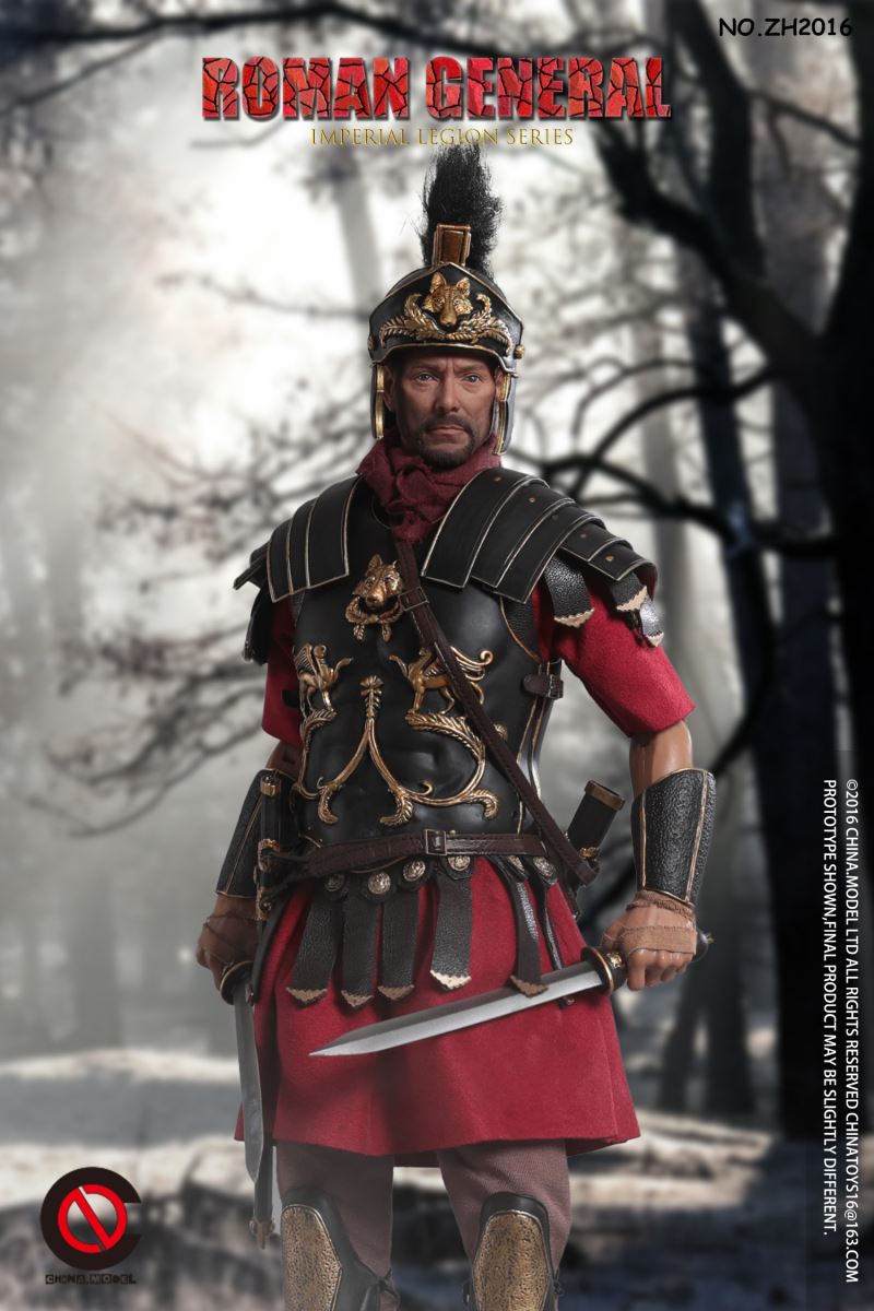 Black Gold Roman General/Roman Warrior/Arden Horse 1/6