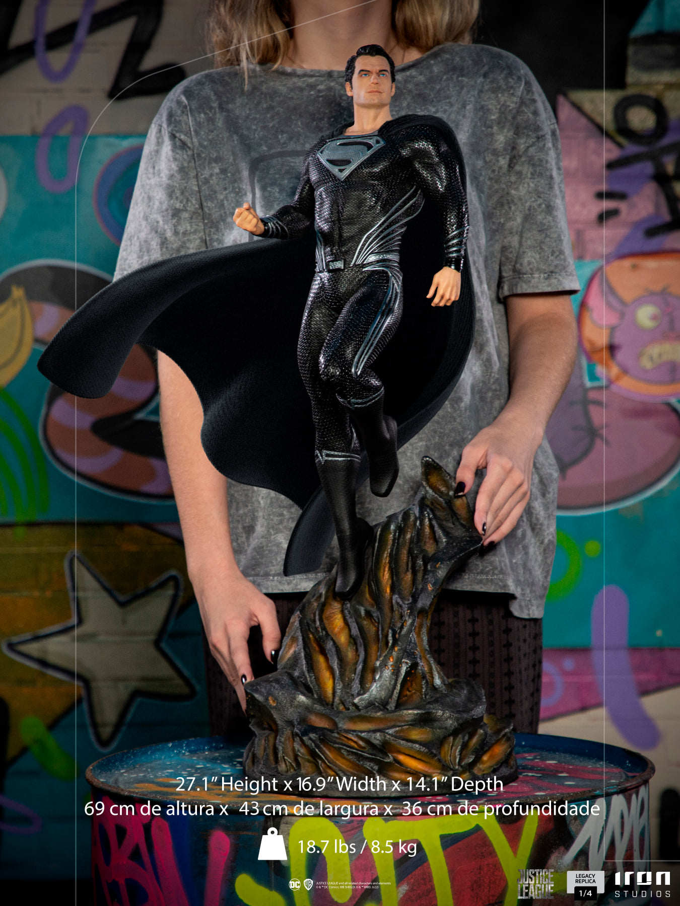 Superman Black Suit - Zack Snyder's Justice League – Legacy Replica 1/4