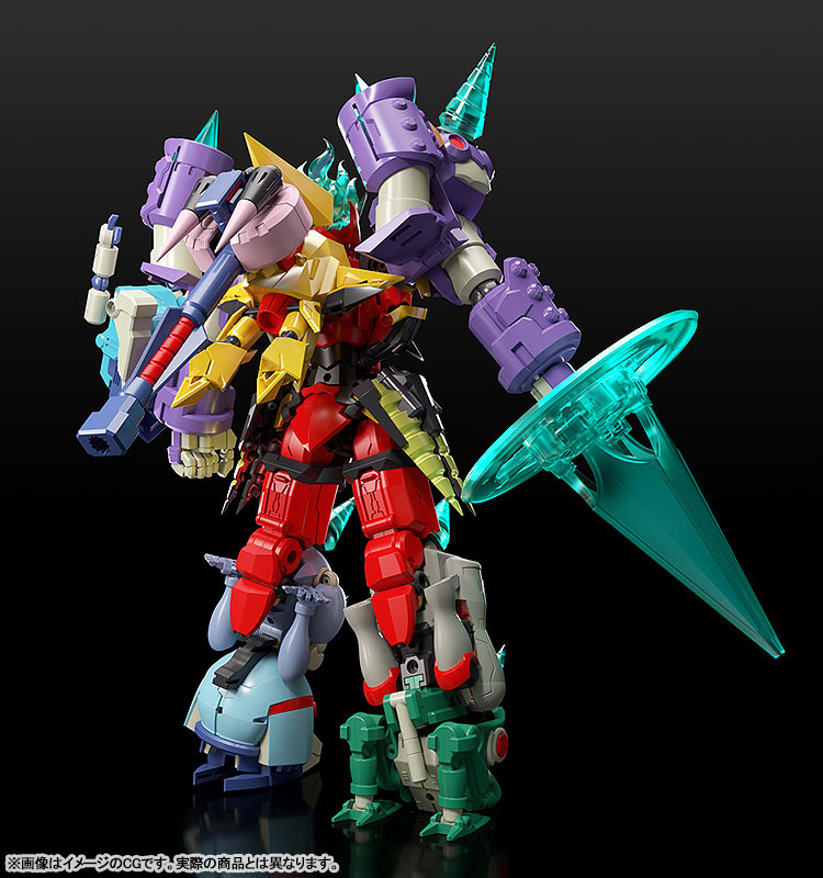 Gurren Lagann THE GATTAI Infinite Combining Gurren Dan Lagann Posable