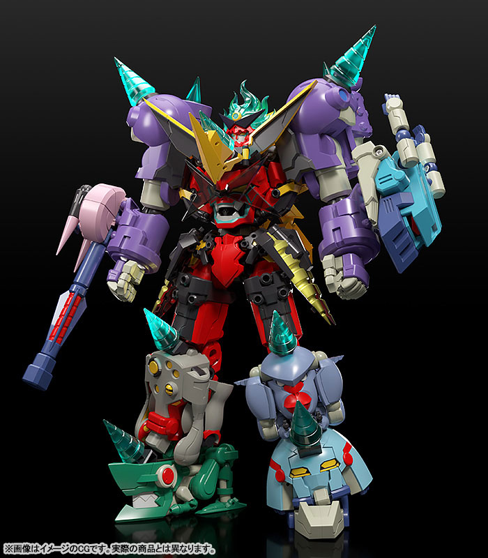 Gurren Lagann THE GATTAI Infinite Combining Gurren Dan Lagann Posable