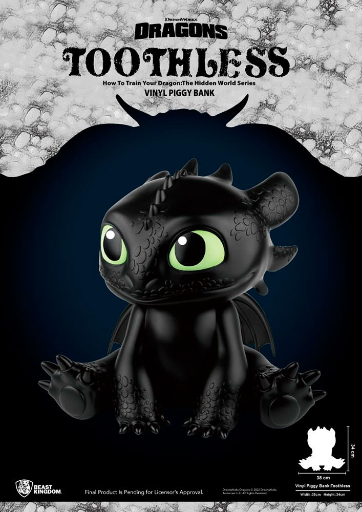 Toothless Vinyl Piggy Bank
