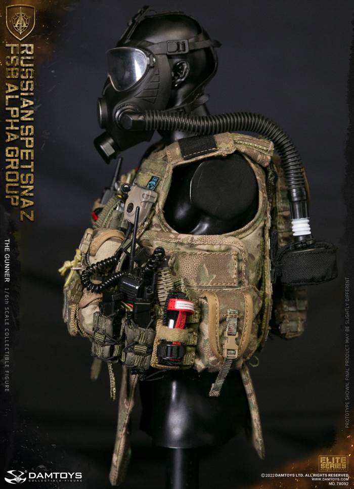 RUSSIAN SPETSNAZ FSB ALPHA GROUP GUNNER 1/6