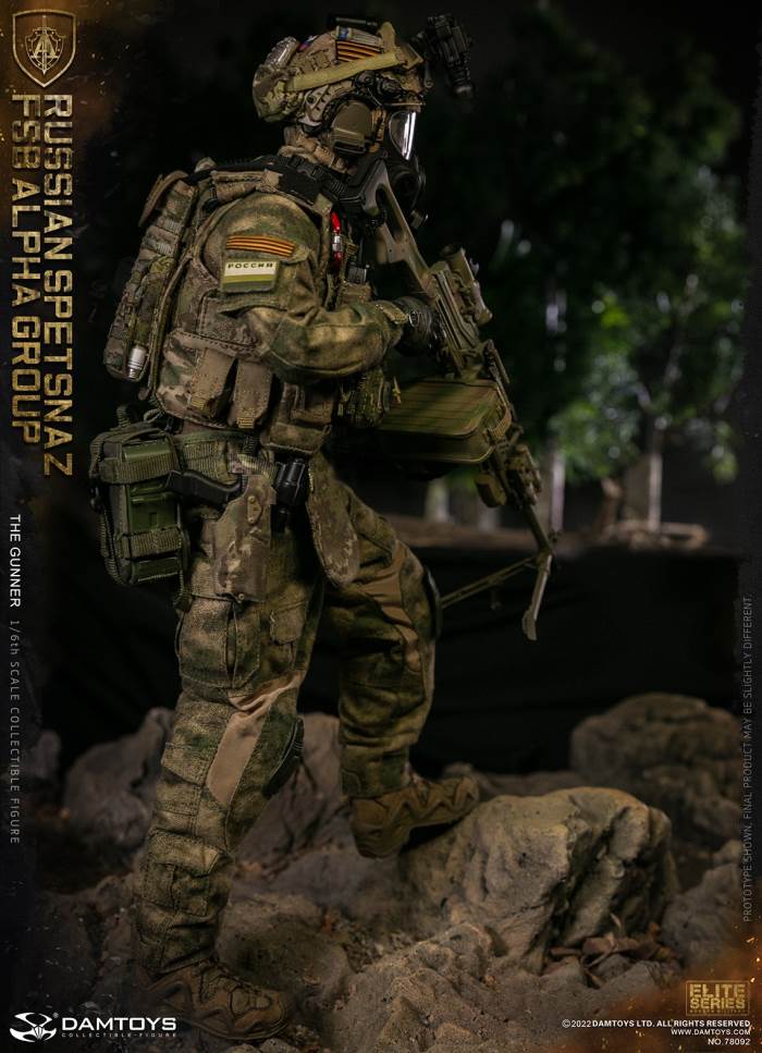 RUSSIAN SPETSNAZ FSB ALPHA GROUP GUNNER 1/6