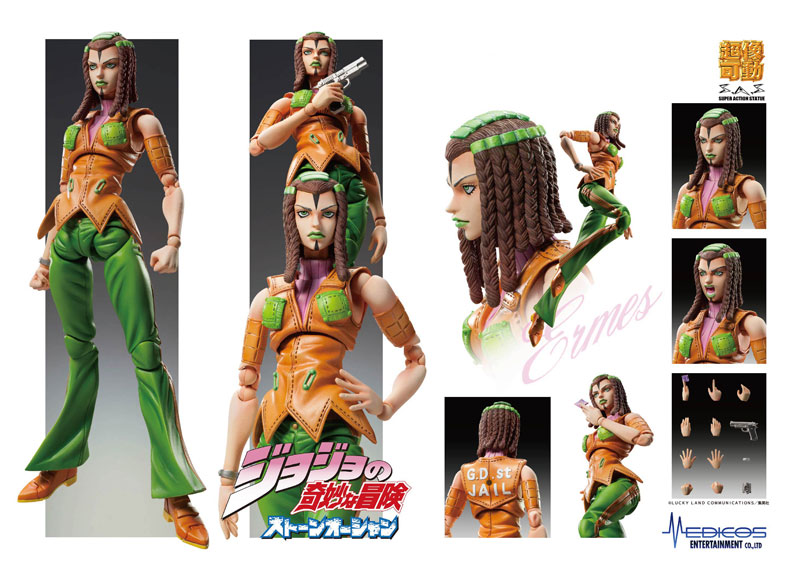 Super Action Statue JoJo's Bizarre Adventure Part.6 Stone Ocean Hermes Costello