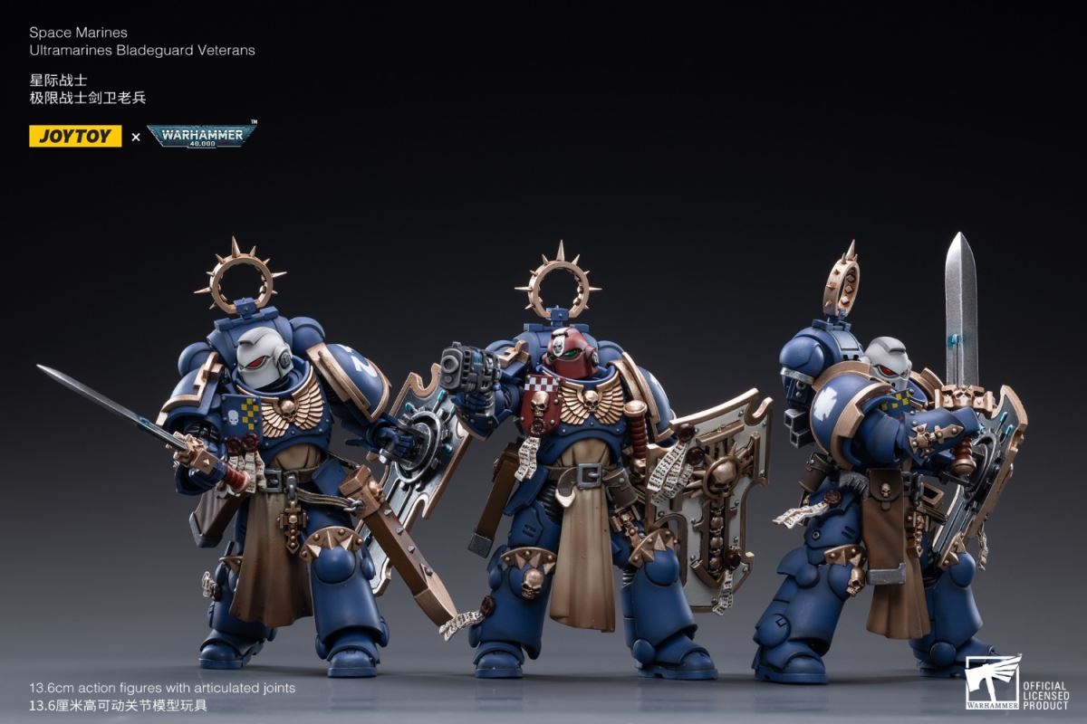 Space Marine - Ultramarine Sword Guard Veteran/Sergeant Prosimo Brothers 1/18