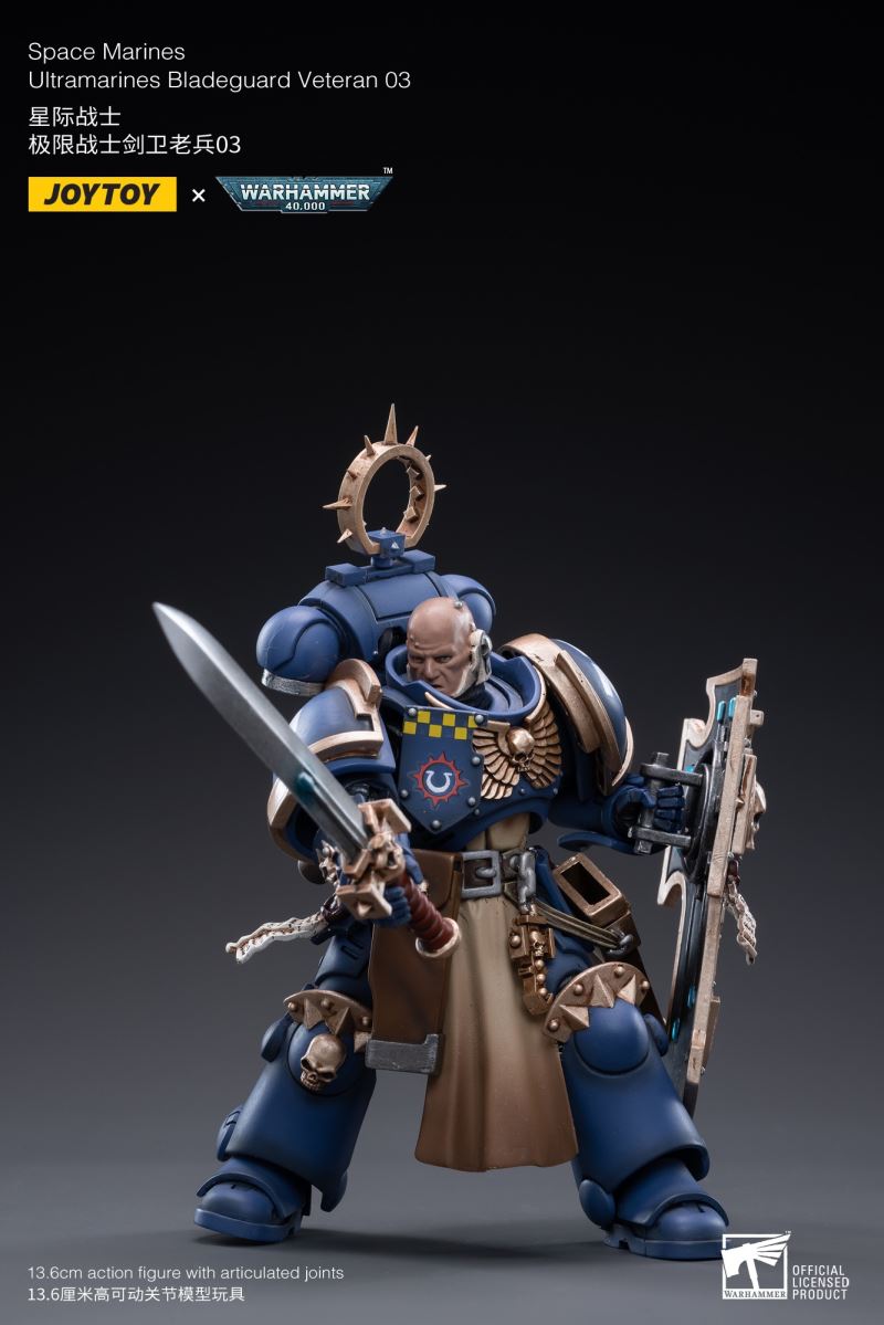 Space Marine - Ultramarine Sword Guard Veteran/Sergeant Prosimo Brothers 1/18