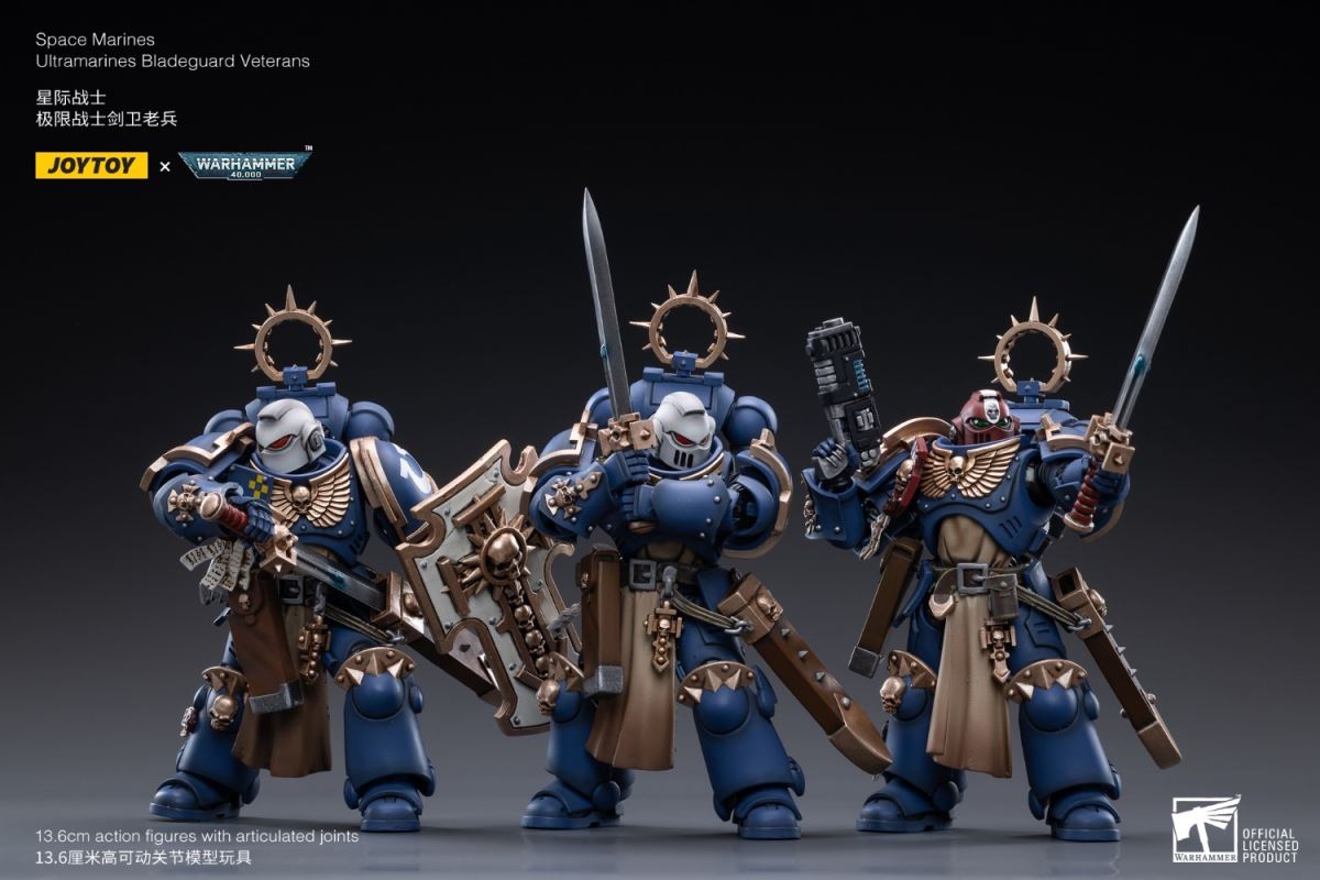 Space Marine - Ultramarine Sword Guard Veteran/Sergeant Prosimo Brothers 1/18