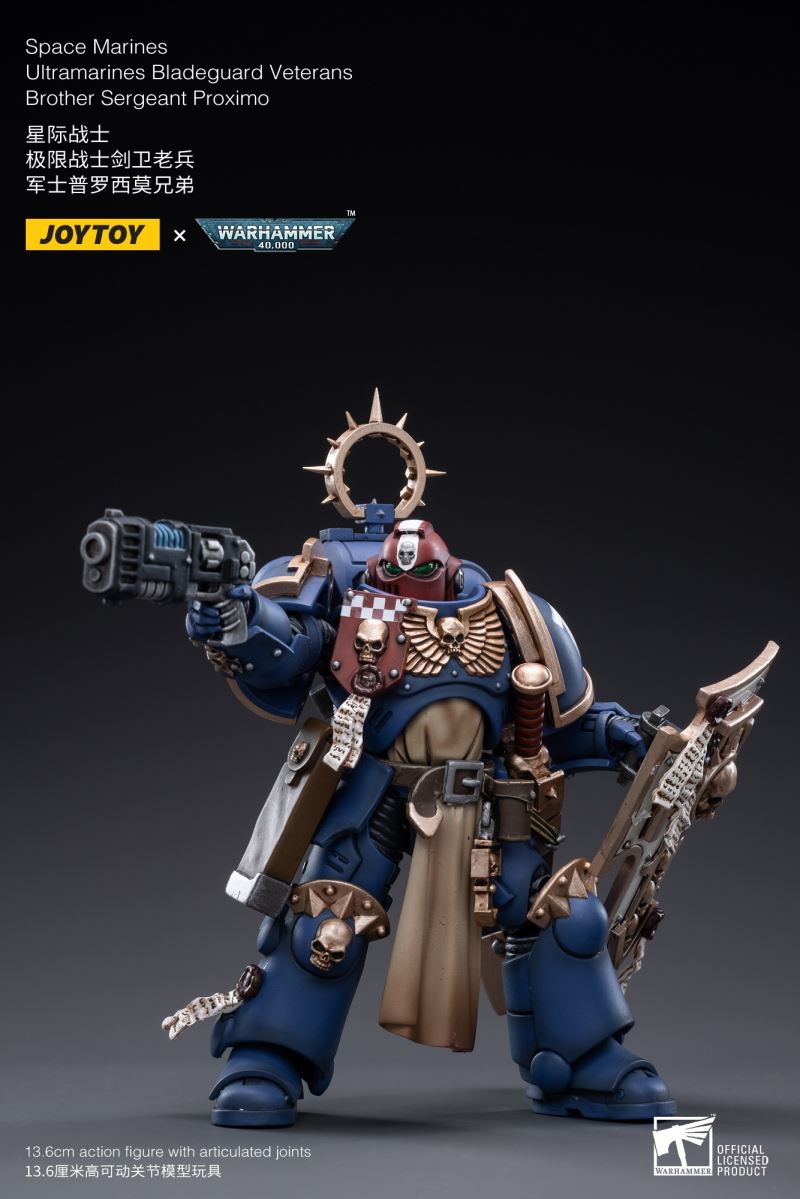 Space Marine - Ultramarine Sword Guard Veteran/Sergeant Prosimo Brothers 1/18
