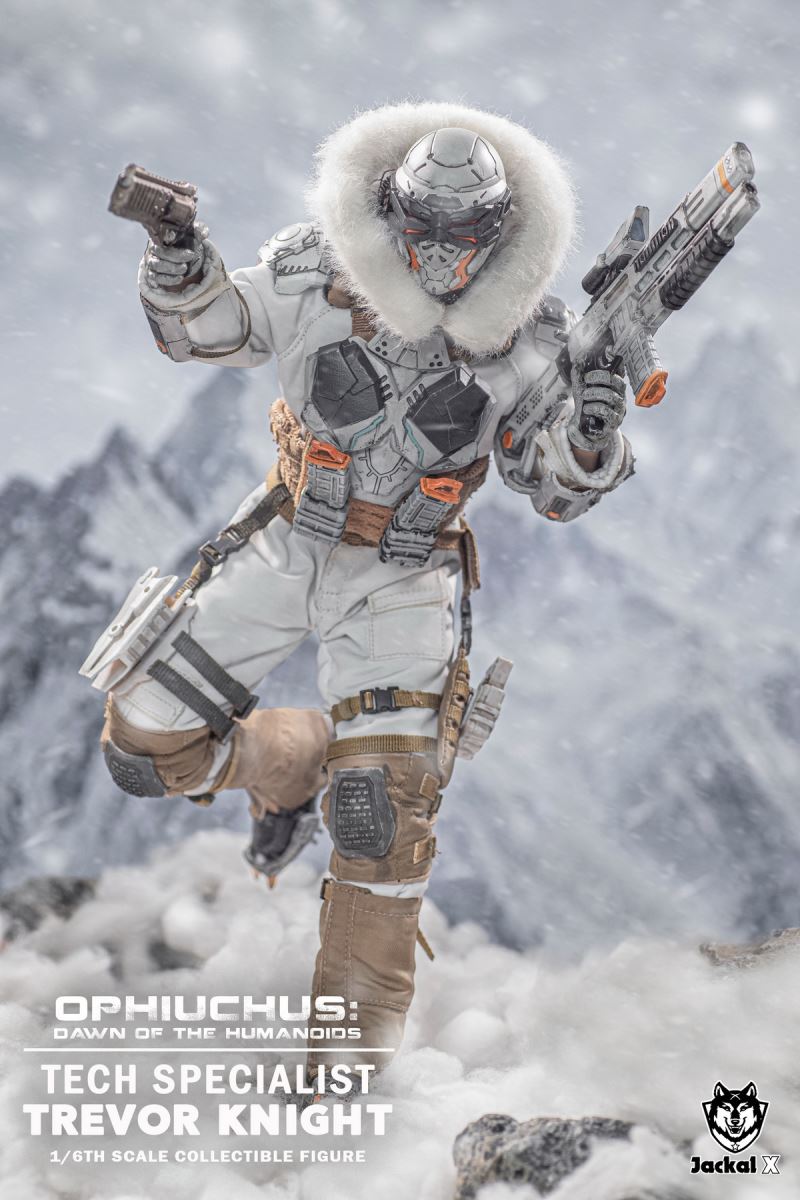 Future Sci-Fi Military- Tech Specialist Trevor Knights & Ally 1/6