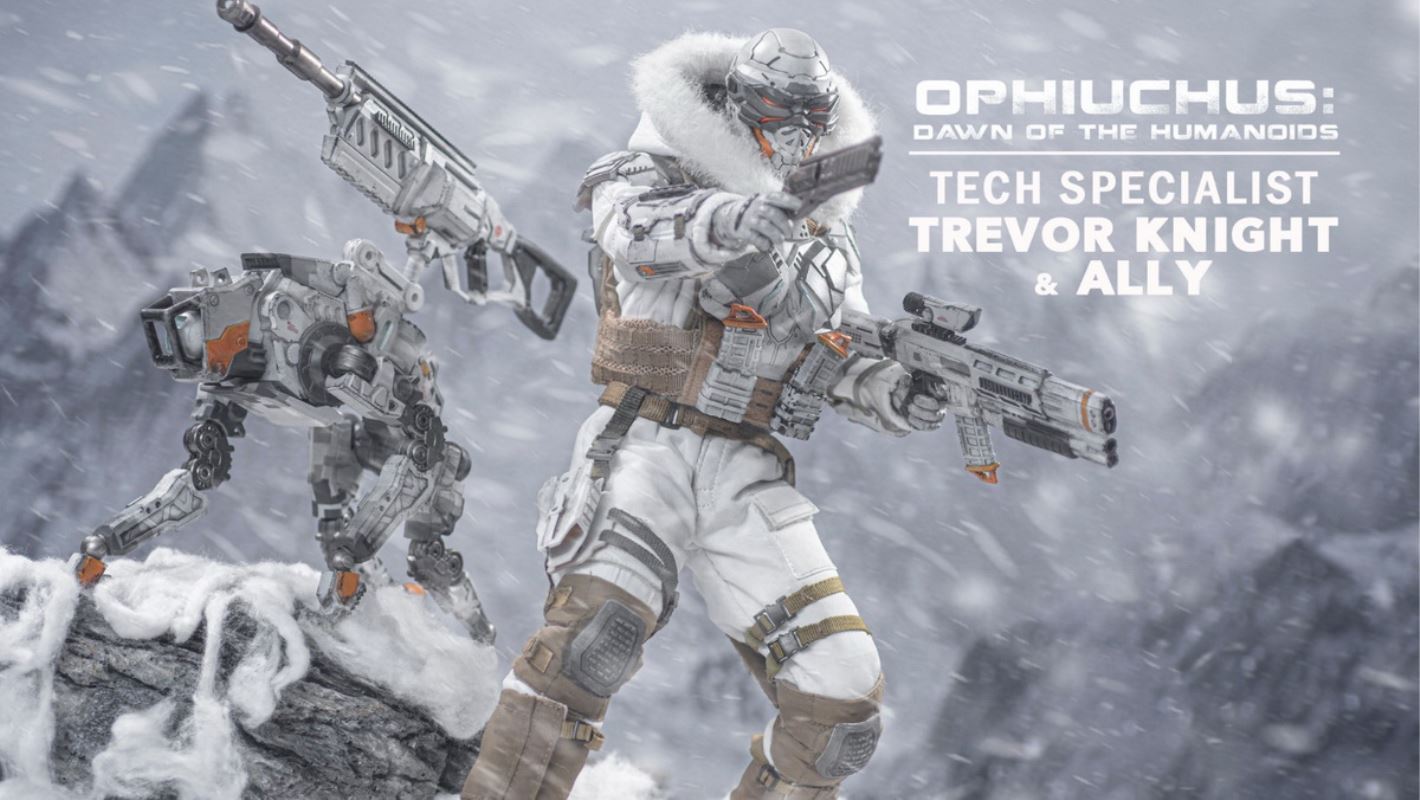 Future Sci-Fi Military- Tech Specialist Trevor Knights & Ally 1/6