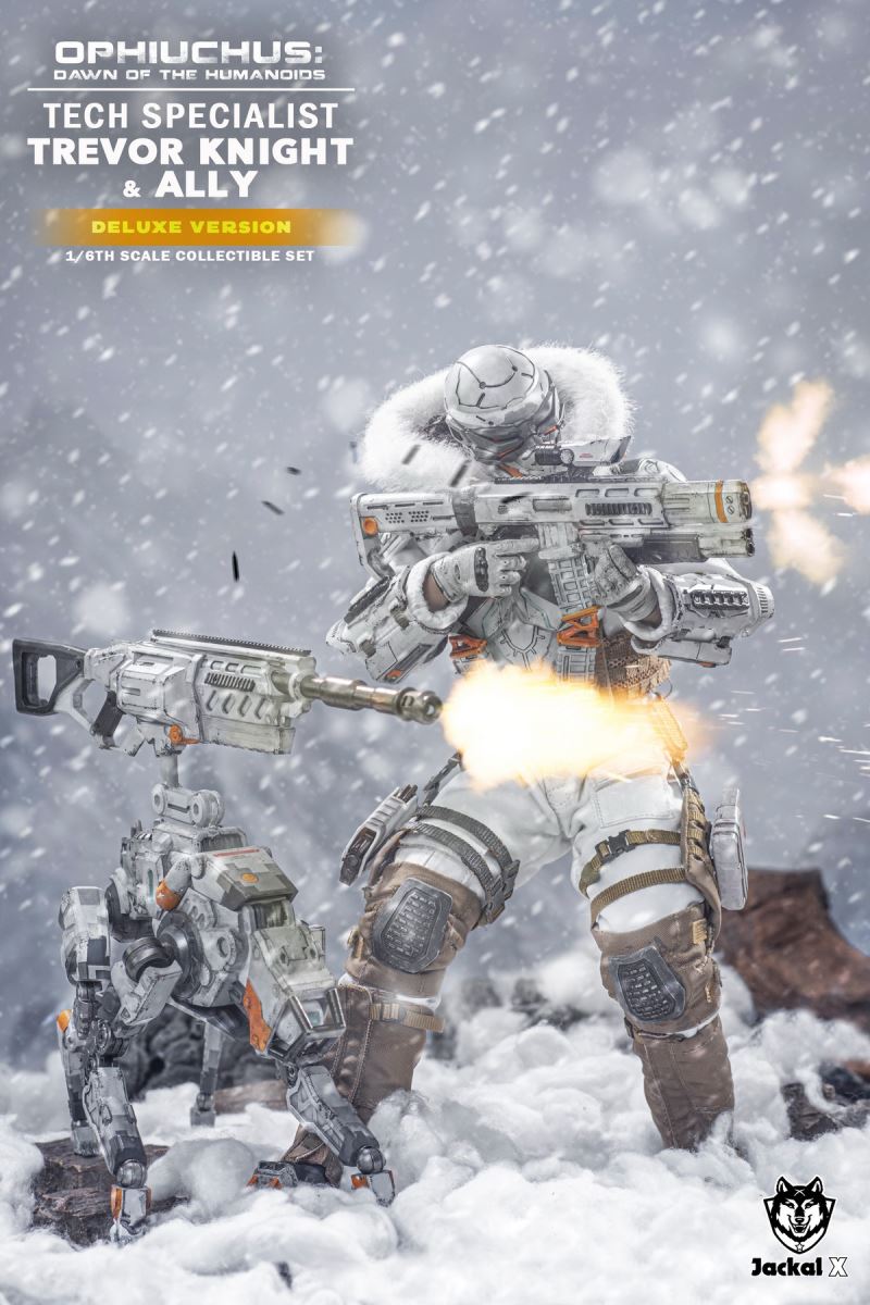 Future Sci-Fi Military- Tech Specialist Trevor Knights & Ally 1/6