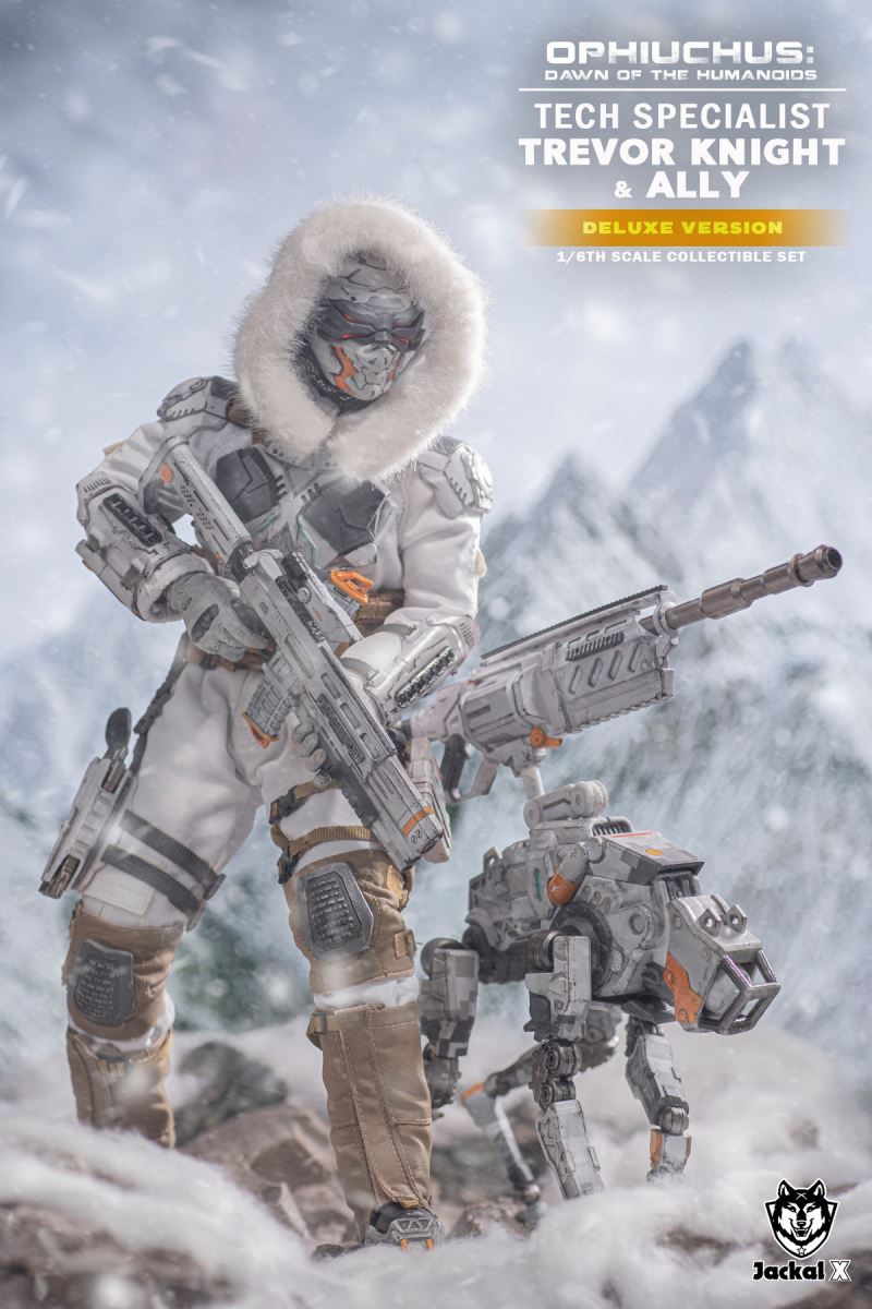 Future Sci-Fi Military- Tech Specialist Trevor Knights & Ally 1/6